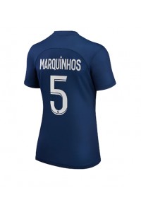 Fotbalové Dres Paris Saint-Germain Marquinhos #5 Dámské Domácí Oblečení 2022-23 Krátký Rukáv